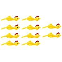 Los mejores  - TOYANDONA 10 Piezas de Goma de Pollo Tirachinas Novedad Juego de Pollo Pollo Volador Juguetes para Niños Adultos Juegos…